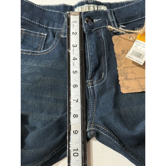 Blue Rag Girls Skinny Jeans Size 12 NWT Dark Wash Stretch Denim - Picture 8 of 8
